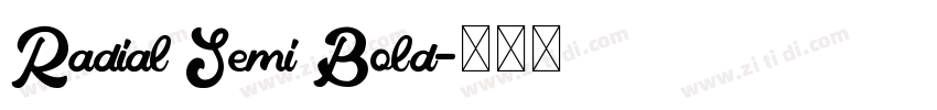 Radial Semi Bold字体转换